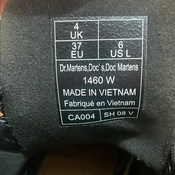 Dr. Martens Black Leather Boots - Picture 4 of 7